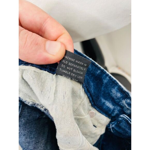 CR24 Men’s Jean’s Blue Denim Biker Skinny Denim Distillery Size 32 X 30 - Picture 7 of 7